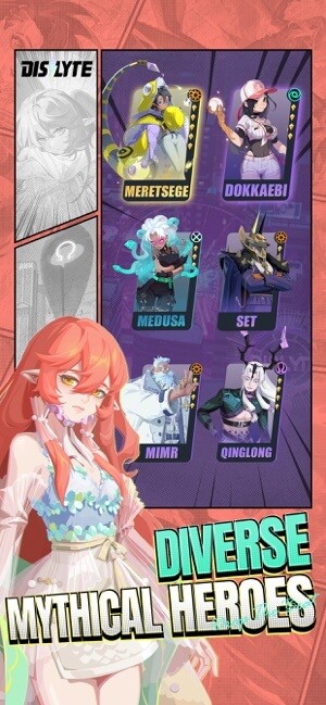 Thu thập các nhân vật huyền thoại trong game Dislyte