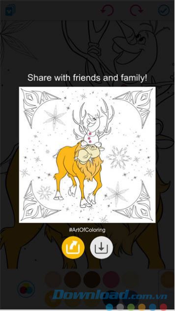 Chia sẻ hình ảnh sau khi tô