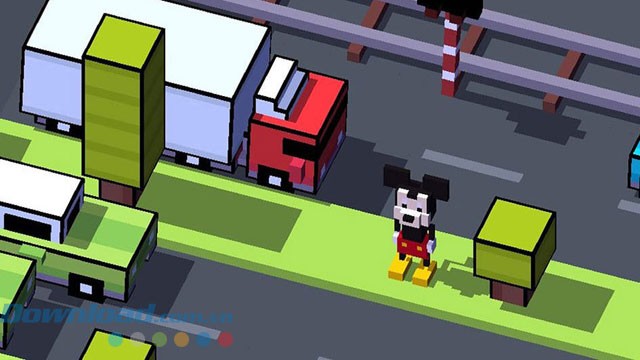 Bắt đầu game với nhân vật chuột Mickey