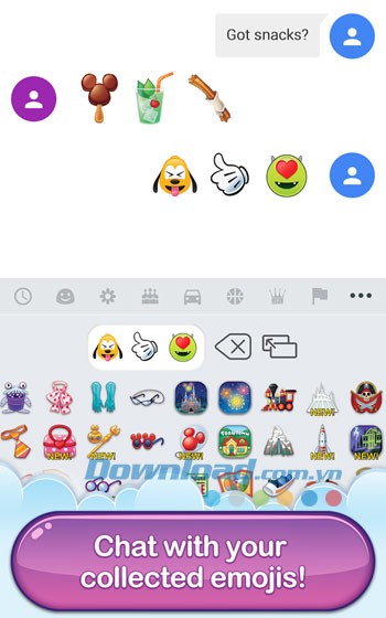 Trò chuyện bằng những biểu tượng thu thập được