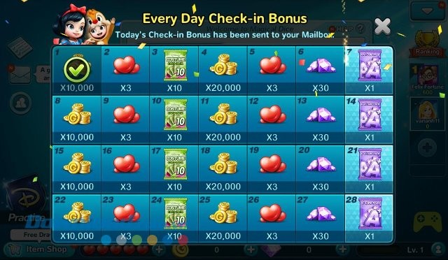 Chơi Disney Magical Dice hàng ngày để nhận quà lớn