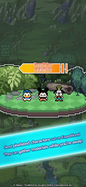 Các nhân vật tiếp tục thu thập vật liệu cho bạn ngay cả khi bạn vắng mặt