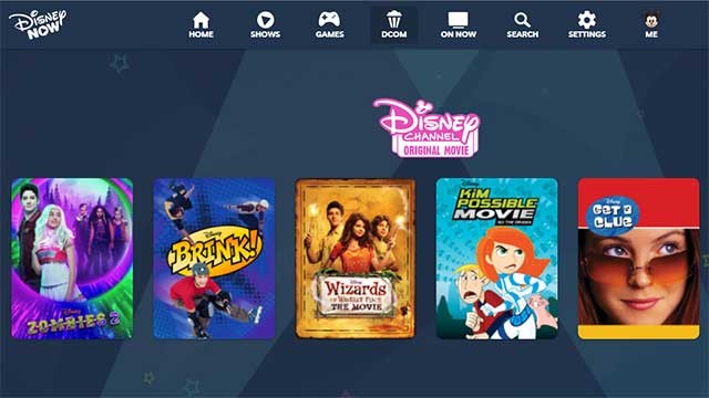 Disney Now cũng cho phép xem trực tuyến các bộ phim hoạt hình kinh điển của Disney