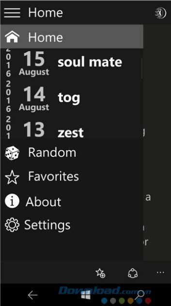 Giao diện ứng dụng trên điện thoại