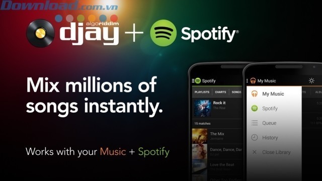 Tích hợp trực tiếp với Spotìy