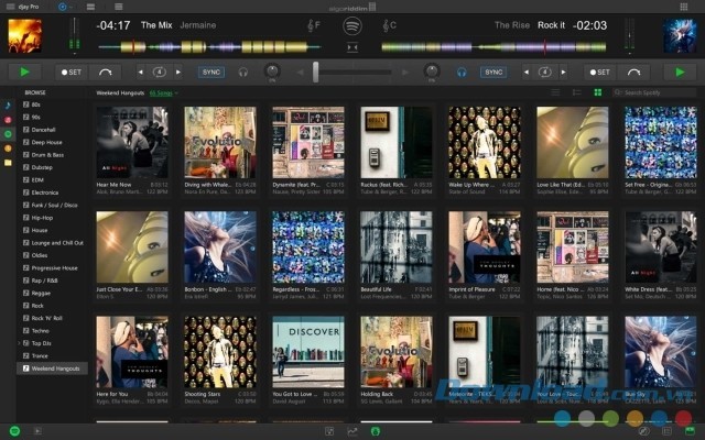 Tiếp cận và xử lý rất nhiều bản nhạc bằng ứng dụng djay Pro cho máy tính