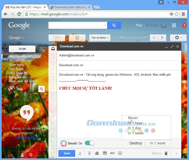 Dmail cho Chrome