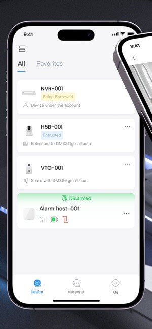 DMSS cho iOS có các tính năng được thiết kế riêng để đảm bảo an toàn và giám sát hiệu quả