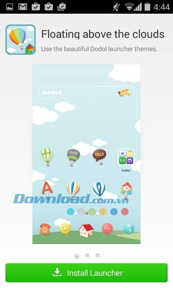 Cài đặt hình nền mới cho Dodol Locker