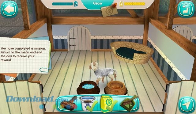Chăm sóc chó trong game DogHotel Lite