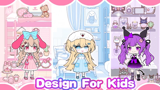 Game được thiết kế dành cho các bạn nhỏ, đặc biệt là bé gái