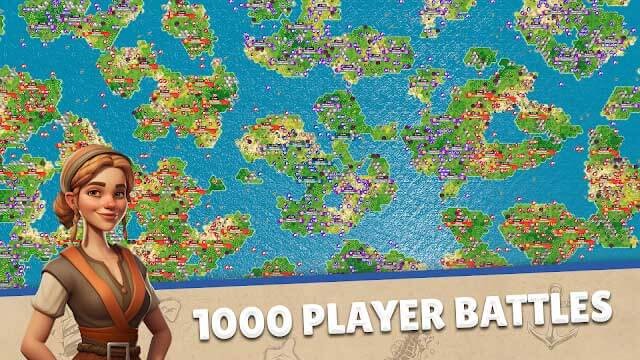 Domination Dynasty: Turn-Based có bản đồ rộng lớn với hàng nghìn người cùng chơi