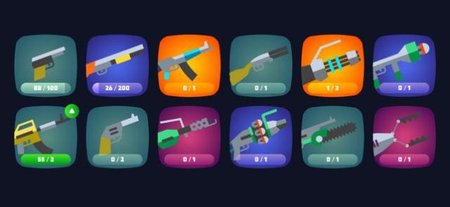 Vô số khẩu súng và vũ khí uy lực