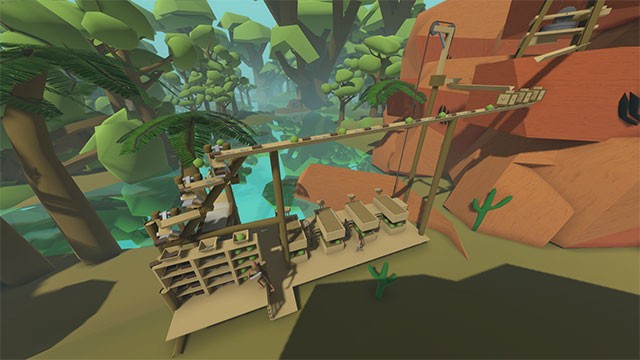 Xây dựng thị trấn thịnh vượng với rất nhiều công trình, nhà ở, cảnh quan... trong môi trường 3D