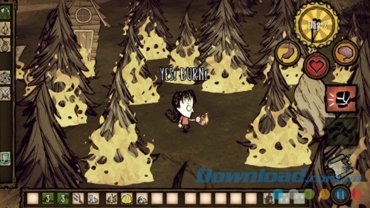 Hình ảnh đồ họa trong Don't Starve: Pocket Edition cho iOS