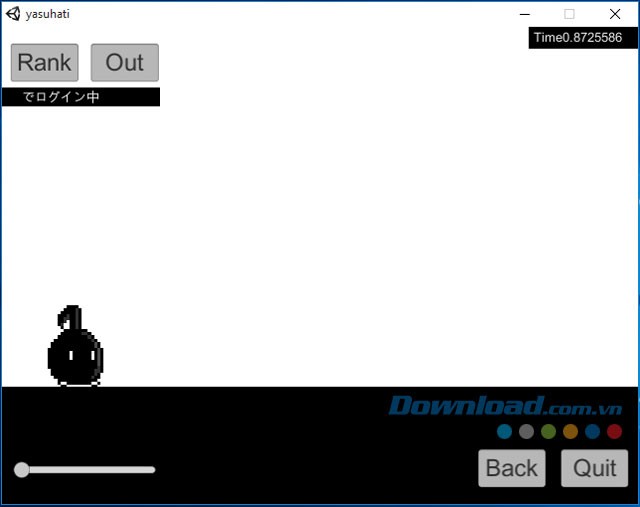 Giao diện chính của game hành động Don't Stop Eighth Note cho máy tính