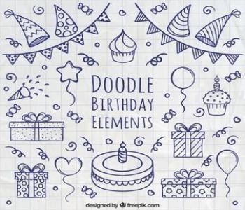 Doodle Art sinh nhật