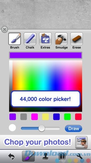 Bảng màu và bút vẽ đa dạng