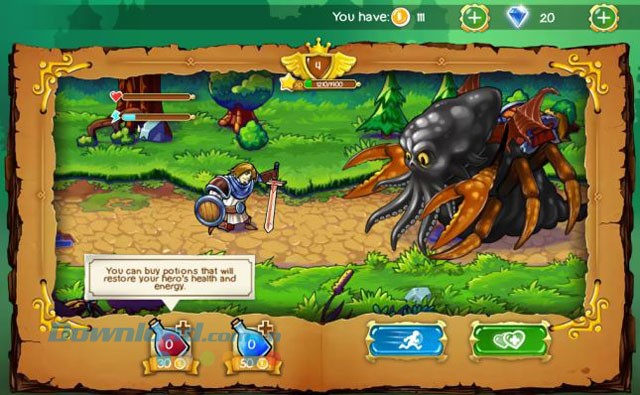 Mua đồ trong game để trợ giúp rồng