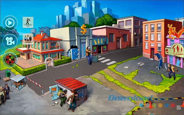 Trở thành kẻ cướp hoặc xử lý kẻ cướp trong game Doodle Mafia cho máy tính và Windows 10 Mobile