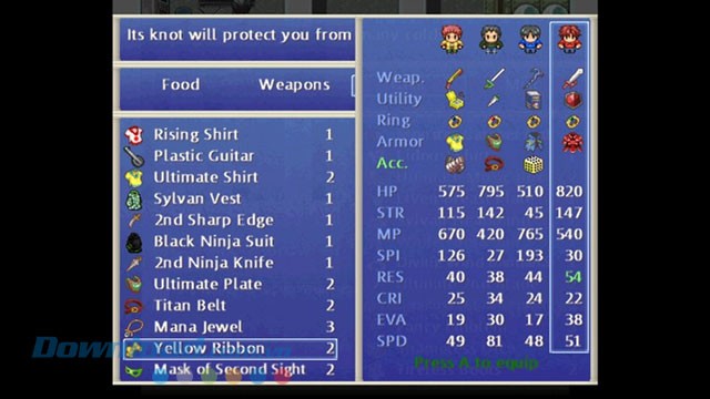 Trang bị cho nhân vật