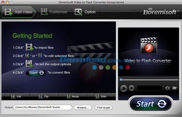 Doremisoft Mac Video to Flash Converter
