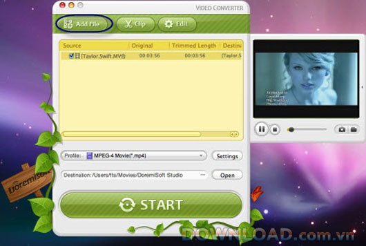 Doremisoft Video Converter for Mac