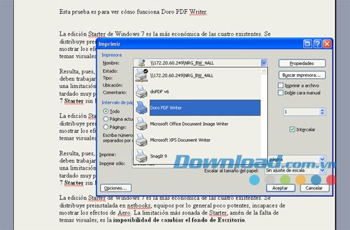 Doro PDF Writer