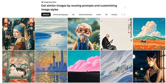 Giống như các chatbot khác, Cici cho phép người dùng tạo ảnh dựa trên lời nhắc