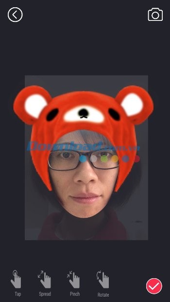 Chụp ảnh khuôn mặt và ghép