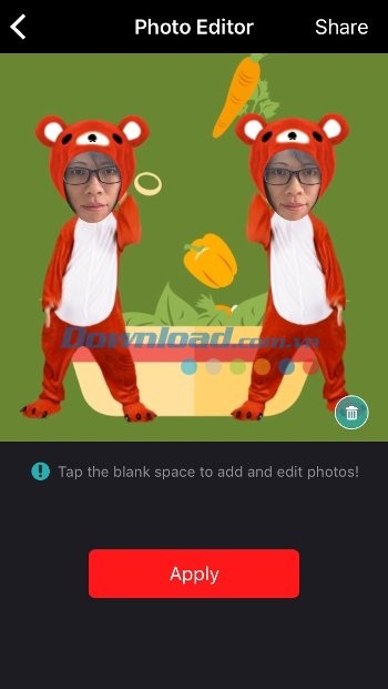 Ghép ảnh nhân vật trong clip