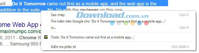 Thêm công việc từ webpage