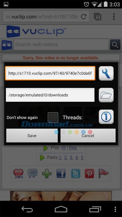 All Video Downloader cho Android