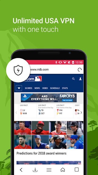 VPN được tích hợp sẵn trong Kode Browser
