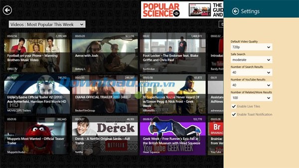 DownTube for Windows 8