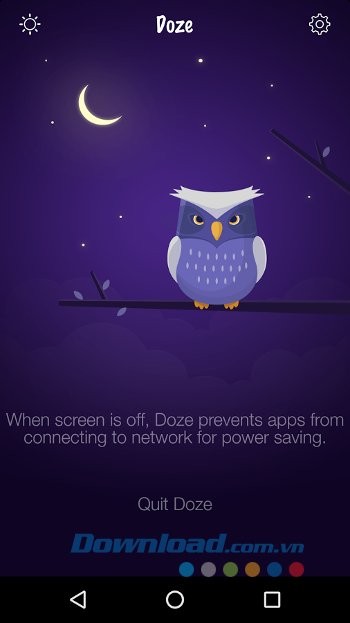 Doze giúp kéo dài tuổi thọ pin hiệu quả