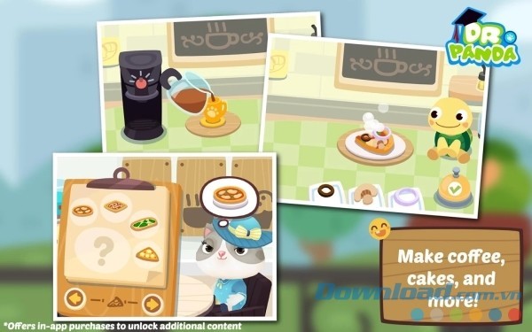 Game quản lý quán cà phê Dr. Panda Café Freemium cho Android