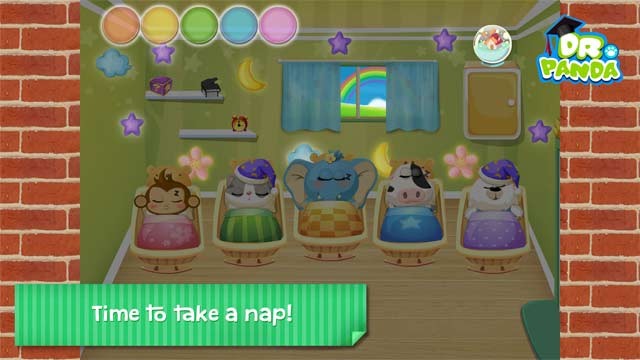 Đã đến thời gian đi ngủ tại nhà trẻ Dr. Panda Daycare