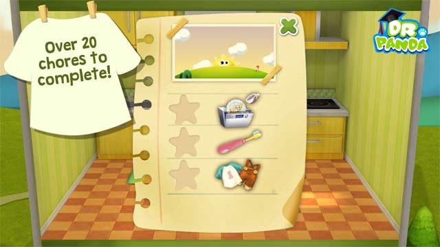 Hoàn thành hơn 20 công việc nhà trong Dr. Panda Home