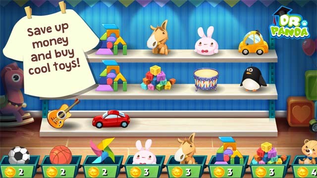 Hoàn thành công việc, kiếm xu và mua những món đồ chơi thú vị