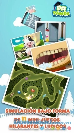 Dr. Panda Hospital cho Android mô phỏng vi khuẩn sinh động