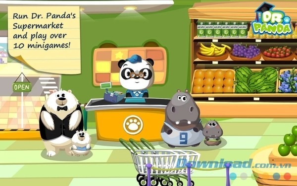 Game quản lý siêu thị Dr. Panda Supermarket cho Android