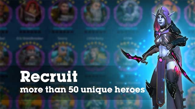 Hơn 50 nhân vật từ 7 chủng tộc sẽ cùng bạn khám phá thế giới Dragon Champions