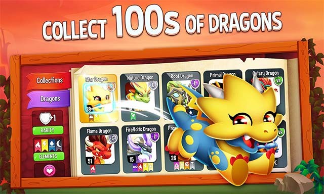 Thuần hóa hàng trăm con rồng trong Dragon City game