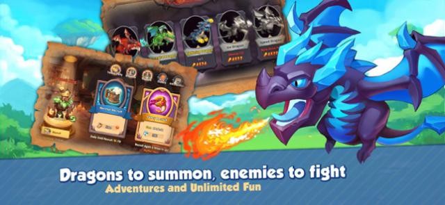 Triệu hồi rồng, đánh bại kẻ thù trong game Dragon Knight: Realm Clash