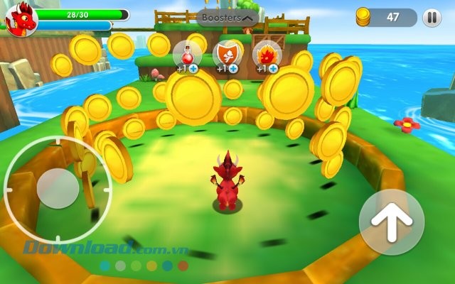 Giao diện màn chơi game Dragon Land