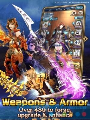 Dragon Project cho Android sở hữu nhiều loại vũ khí và trang bị bắt mắt