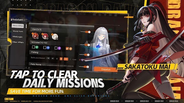Chạm để hoàn thành các nhiệm vụ hàng ngày dễ dàng trong game Dragon Raja: ReRise