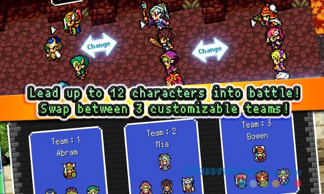 Chỉ huy 12 nhân vật và chuyển đổi dễ dàng giữa 3 lực lượng