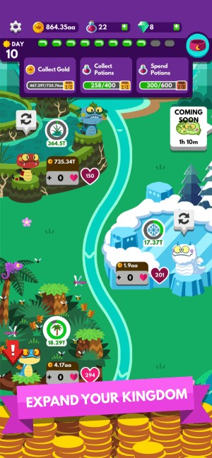 Nuôi rồng và mở rộng vương quốc của bạn trong game Dragon Up